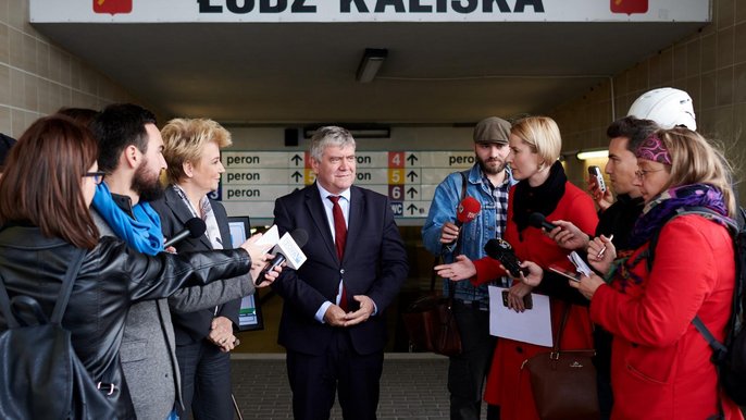 Konferencja prasowa "Rowerowe łódzkie" - fot. Sebastian Glapiński / UMŁ