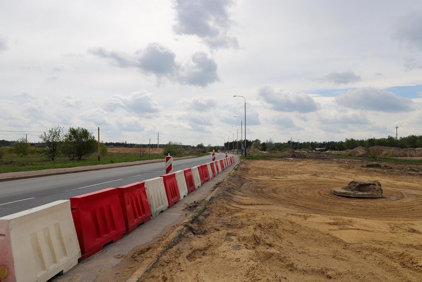 Trwa budowa zachodniej obwodnicy Łodzi. 12 maja rozpocznie się budowa węzła i dojazdów na ul. Maratońskiej. fot. Konrad Ciężki