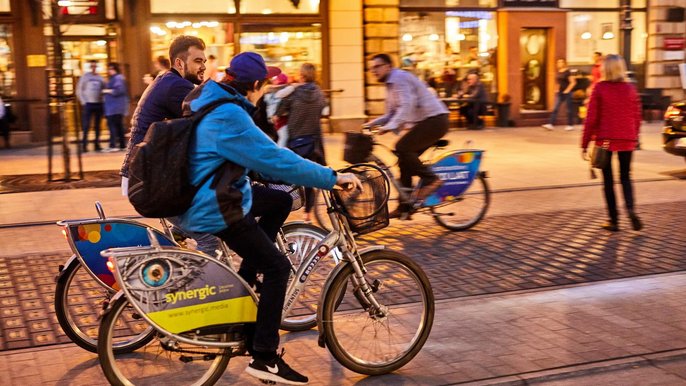 Wraz z poprawiającą się pogodą liczba wypożyczeń rowerów rośnie - fot. Sebastian Glapiński / UMŁ