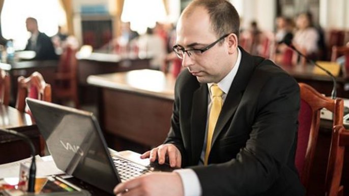 Radny PiS Marcin Zalewski Radny PiS Marcin Zalewski - Witold Ancerowicz, UMŁ