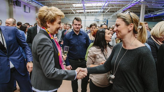 Uroczystość otwarcia rozbudowanej fabryki Emersona w Łodzi Uroczystość otwarcia rozbudowanej fabryki Emersona w Łodzi - fot. Radosław Jóźwiak / UMŁ