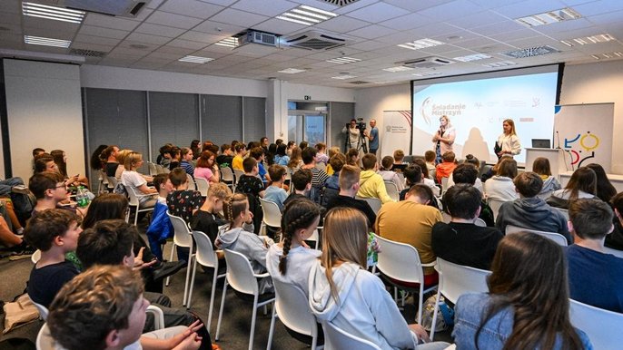 - zdjęcie z warsztatów Łódź 2024, uczestnicy podczas panelu