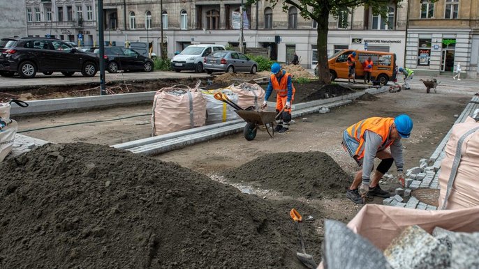 Budowa trzech nowych dróg w centrum Łodzi na półmetku Budowa trzech nowych dróg w centrum Łodzi na półmetku