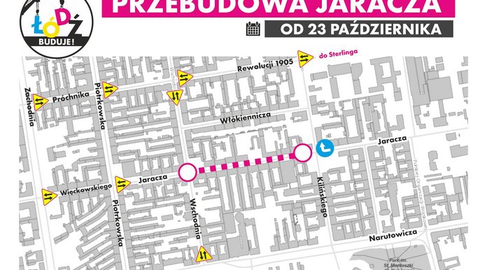 Organizacja ruchu na ulicy Jaracza Organizacja ruchu na ulicy Jaracza