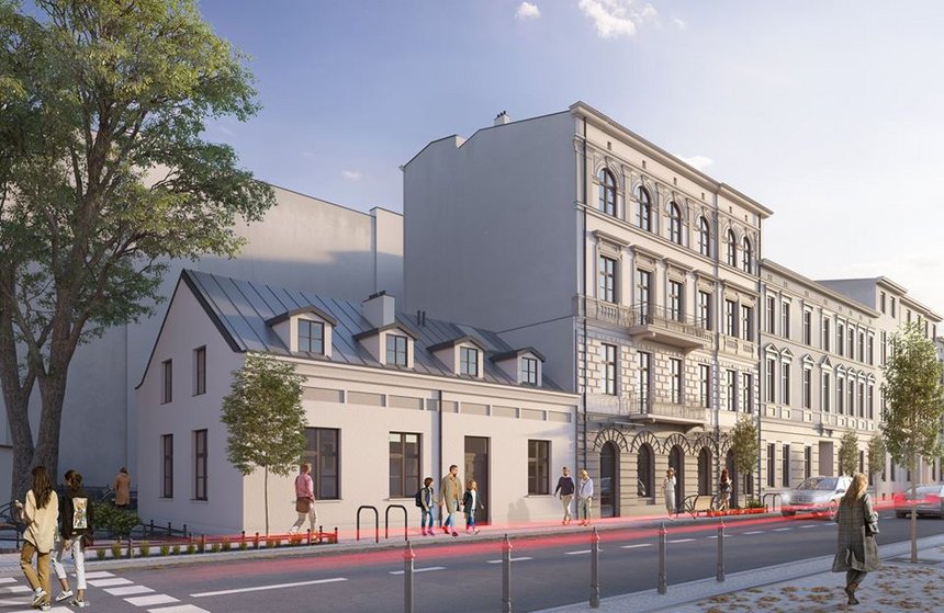 Przy ul. Pomorskiej 11 powstają komfortowe mieszkania, lokale użytkowe i świetlica dla dzieci (wizualizacja).