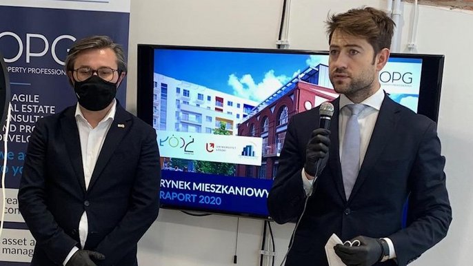 Wiceprezydent Adam Pustelnik podczas prezentacji raportu "Pierwotny Rynek Mieszkaniowy w Łodzi 2020" Wiceprezydent Adam Pustelnik podczas prezentacji raportu "Pierwotny Rynek Mieszkaniowy w Łodzi 2020"
