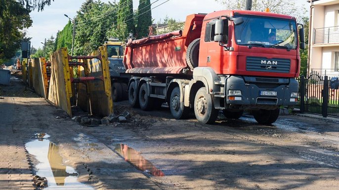 Remont ul. Gajcego na półmetku Remont ul. Gajcego na półmetku - fot. Paweł Łacheta / UMŁ
