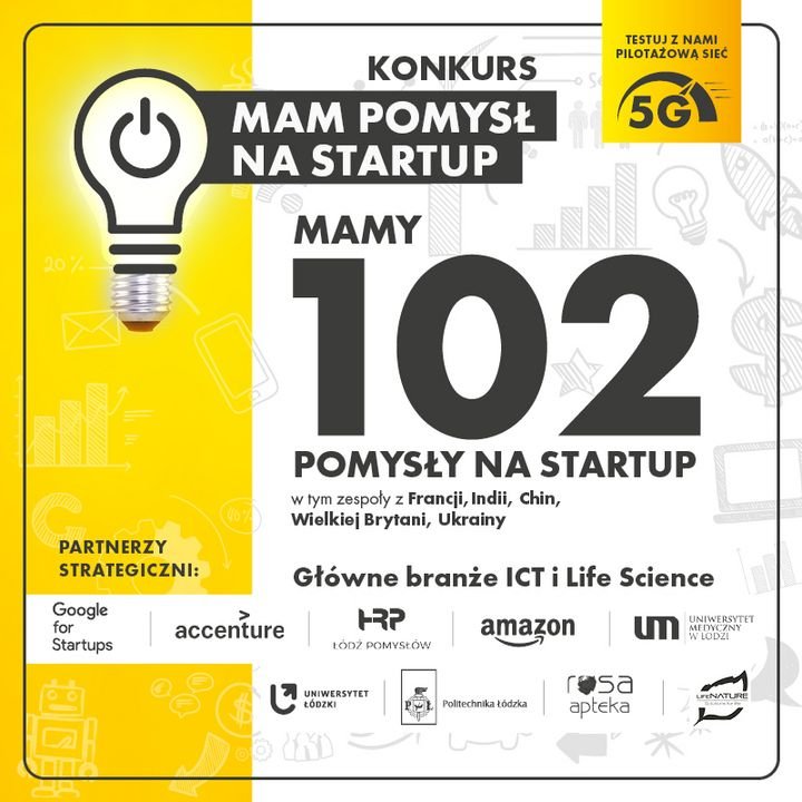 Mam pomysł na startup - plakat Mam pomysł na startup - plakat