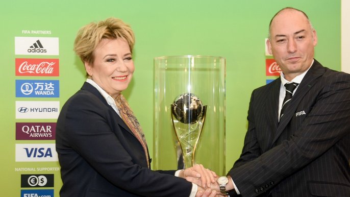 Hanna Zdanowska, prezydent Łodzi oraz Jaime Yarza, szef turniejów FIFA Hanna Zdanowska, prezydent Łodzi oraz Jaime Yarza, szef turniejów FIFA - fot. Paweł Łacheta / UMŁ