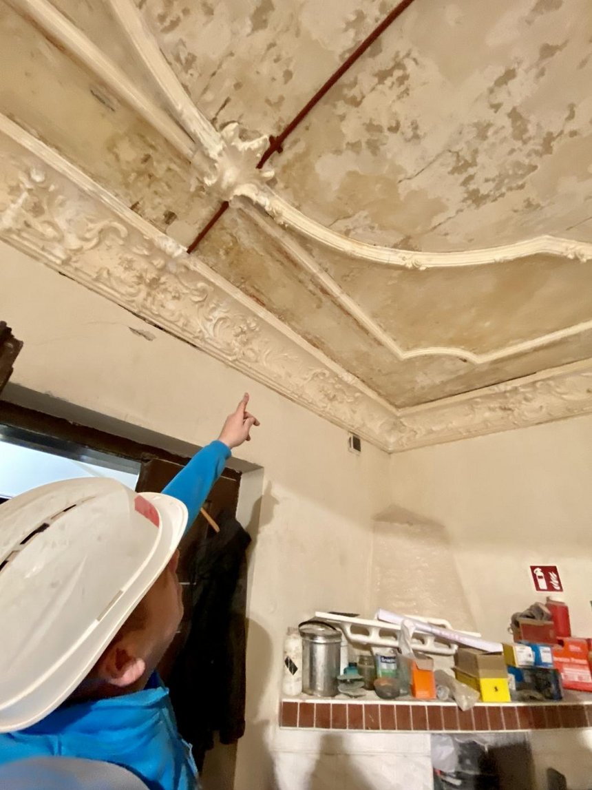 Zabytkowe detale architektonicznej w kamienicy przy ul. Gdańskiej 1 fot. Stefan Brajter / UMŁ