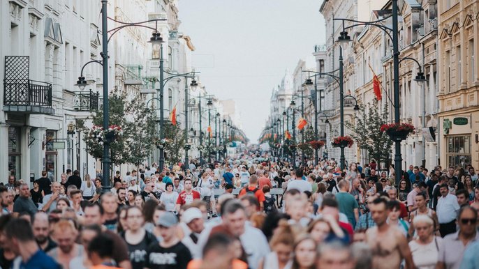 Ulica Piotrkowska w urodzinowy weekend odnotowała rekordową frekwencjęę gości Ulica Piotrkowska w urodzinowy weekend odnotowała rekordową frekwencjęę gości - fot. mat. ŁCW
