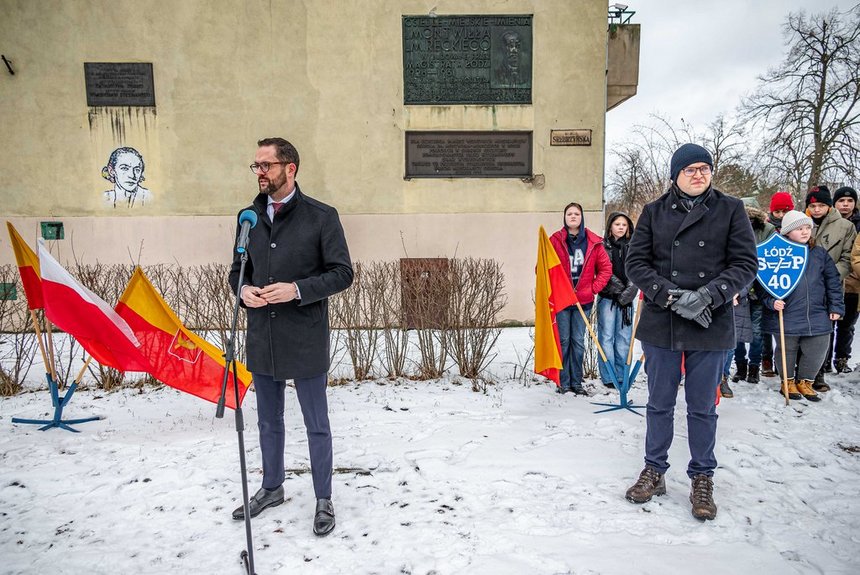 Przemawia poseł Paweł Bliźniuk. fot. Patryk Wacławiak