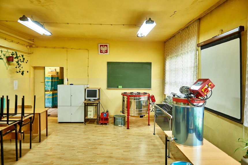 Pracownia pszczelarska powstała na terenie Laboratorium Produkcji Ogrodniczej przy Zespole Szkół Rzemiosła w Łodzi. fot. Radosław Jóźwiak