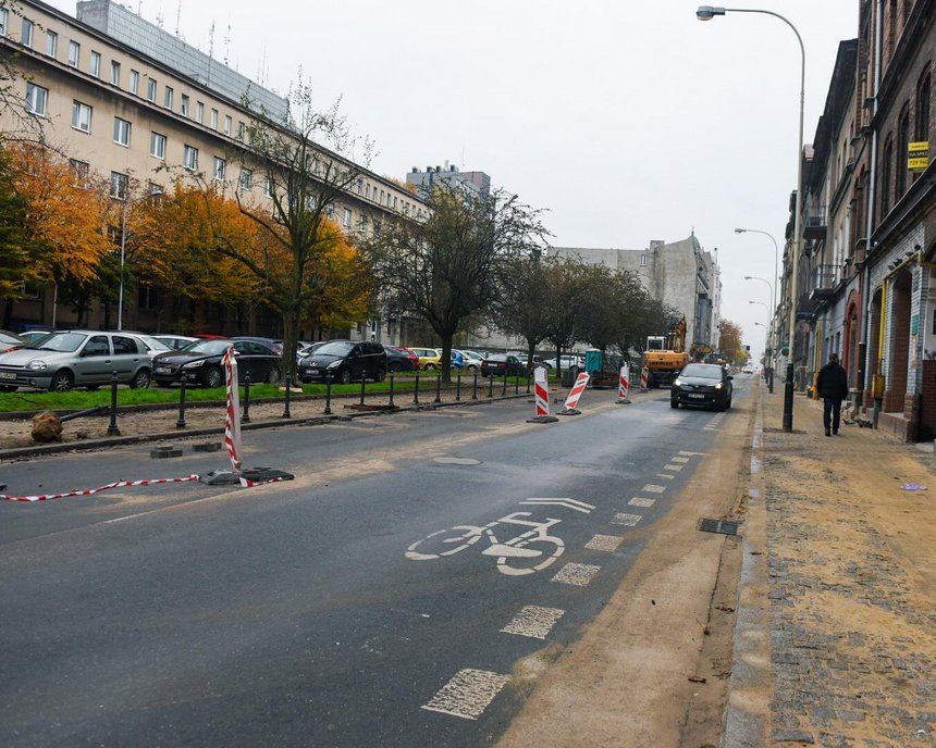 Remontowana ulica Sienkiewicza Fot. Paweł Łacheta/UMŁ