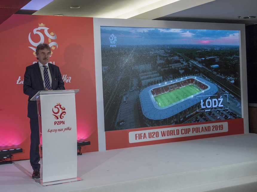 Prezes PZPN Zbigniew Boniek ogłosił, że w Łodzi rozegrane zostaną mecze Mistrzostw Świata FIFA U-20 Polska 2019 fot. Stefan Brajter