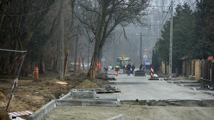 Prace na ul. Minerskiej na ukończeniu - mat. UMŁ
