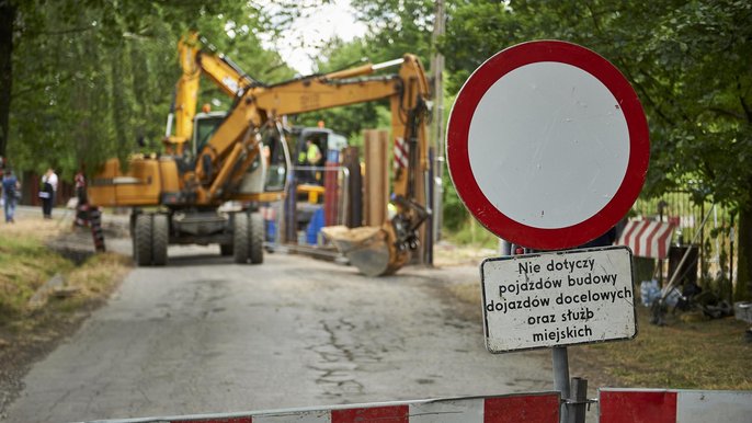 Remont na Złotnie. Kanalizacja, nowe jezdnie, chodniki i oświetlenie Remont na Złotnie. Kanalizacja, nowe jezdnie, chodniki i oświetlenie - fot. Radosław Jóźwiak / UMŁ