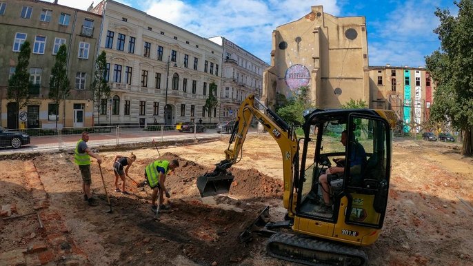 Prace budowlane w Pasażu Majewskiego Prace budowlane w Pasażu Majewskiego - fot. Witold Ancerowicz / UMŁ