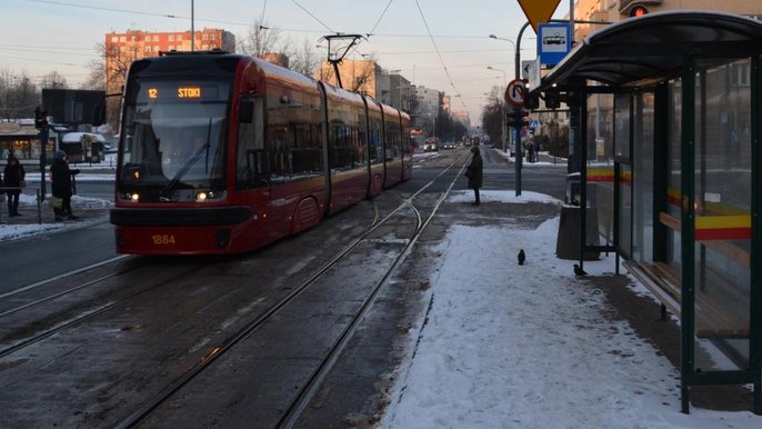 Tramwaje na ulicy na Narutowicza Tramwaje na ulicy na Narutowicza
