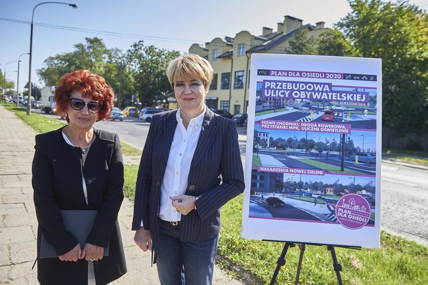 Iwona Zatorska-Sytyk, wicedyrektor Zarządu Inwestycji Miejskich i Hanna Zdanowska, prezydent Łodzi fot. Radosław Jóźwiak