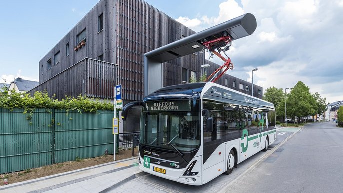 Stacja ładowania elektrycznych autobusów Volvo 