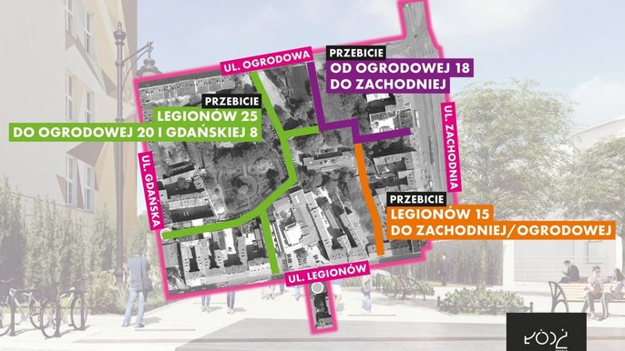 Schemat przebudowy ul. Ogrodowej Schemat przebudowy ul. Ogrodowej