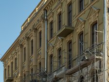 Odnowiona fasada kamienicy przy ul. Rewolucji 1905 roku nr 29 fot. Stefan Brajter / UMŁ