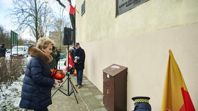 79. rocznica wypędzenia mieszkańców osiedla im. Montwiłła-Mireckiego - fot. Radosław Jóźwiak/UMŁ