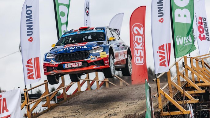  - auto Miko Marczyka w trakcie jazdy