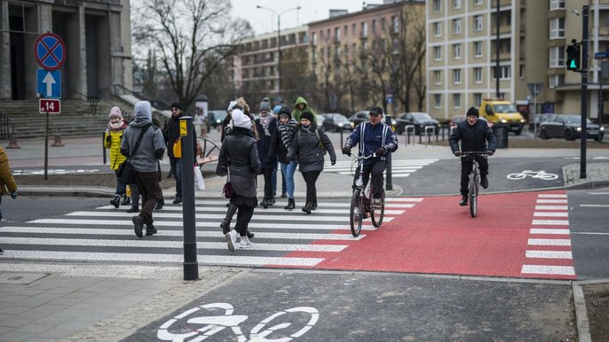 Koniec budowy dróg rowerowych wokół ronda Solidarności Koniec budowy dróg rowerowych wokół ronda Solidarności - fot. Witold Ancerowicz / UMŁ