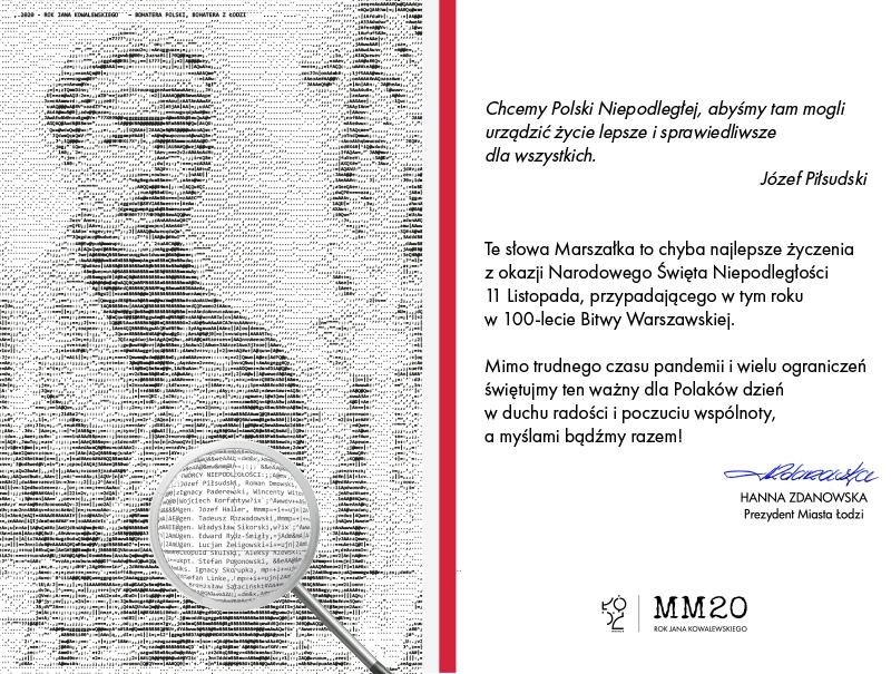 Życzenia od prezydent Łodzi Hanny Zdanowskiej