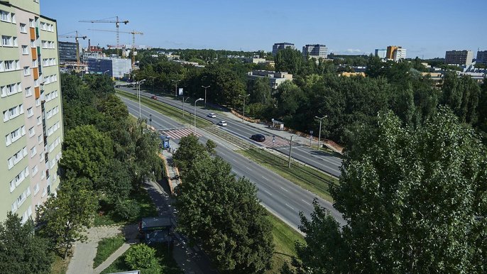 Nowe torowisko, jezdnie, chodniki, pas dla autobusów i tramwajów. Aleja Śmigłego-Rydza będzie przebudowa Nowe torowisko, jezdnie, chodniki, pas dla autobusów i tramwajów. Aleja Śmigłego-Rydza będzie przebudowa - fot. Radosław Jóźwiak / UMŁ