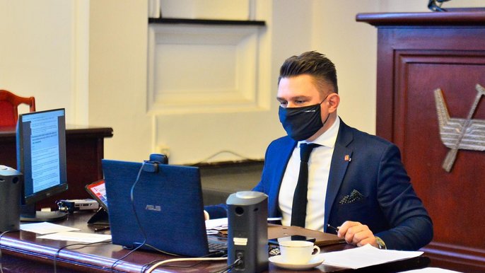 Marcin Gołaszewski, przewodniczący Rady Miejskiej - fot. Archiwum UMŁ