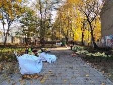 Podwórze kamienicy przy ul. Sienkiewicza 56 fot. Konrad Ciężki / UMŁ