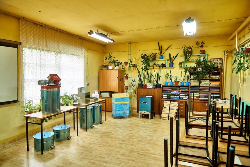 Pracownia pszczelarska powstała na terenie Laboratorium Produkcji Ogrodniczej przy Zespole Szkół Rzemiosła w Łodzi. fot. Radosław Jóźwiak