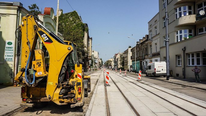 Remont ulicy Gdańskiej w Łodzi - fot. z arch. UMŁ