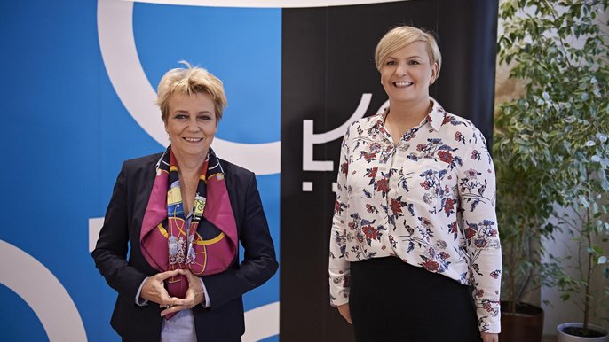 Hanna Zdanowska i Otylia Jędrzejczak Hanna Zdanowska i Otylia Jędrzejczak - fot. Radosław Jóźwiak / UMŁ