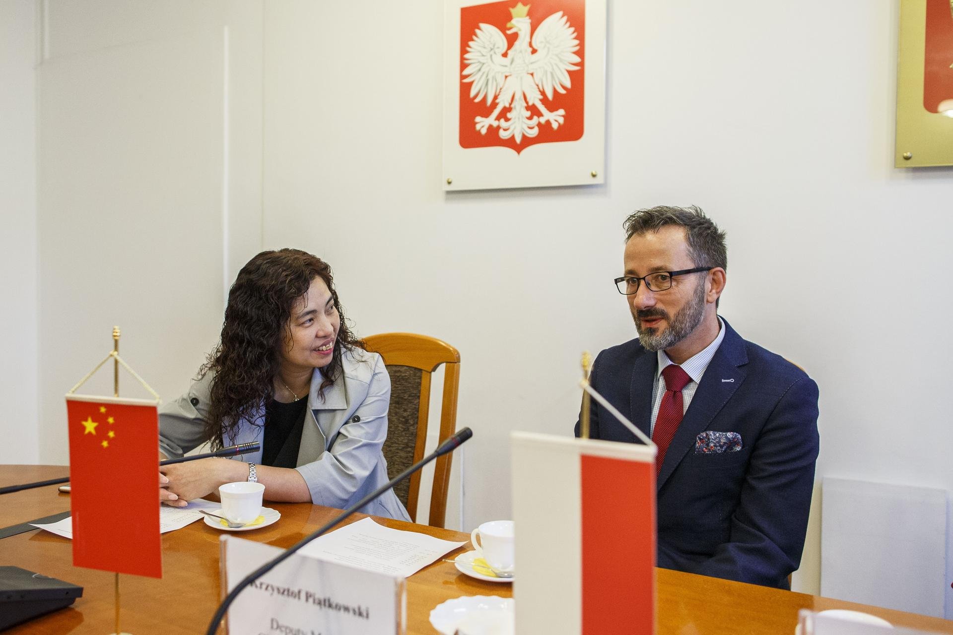 Gości przyjął wiceprezydent Krzysztof Piątkowski , fot. Radosław Jóźwiak / UMŁ