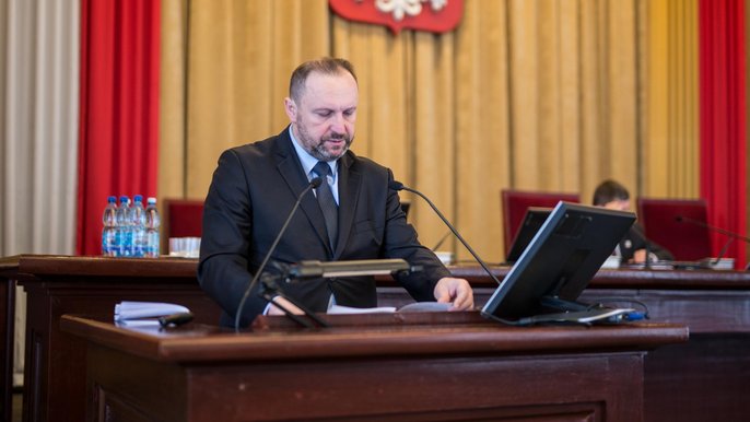 Krzysztof Mączkowski, skarbnik miasta Krzysztof Mączkowski, skarbnik miasta - Witold Ancerowicz, UMŁ