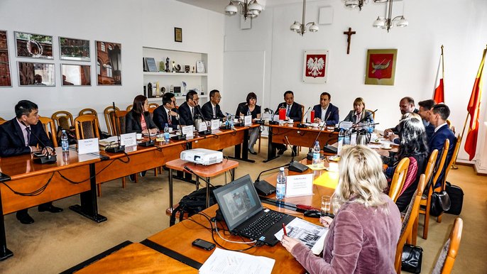 Przedstawiciele Nanchong, trzeciego największego miasta prowincji Syczuan w Chinach odwiedzili Łódź - fot. Grzegorz Sikora