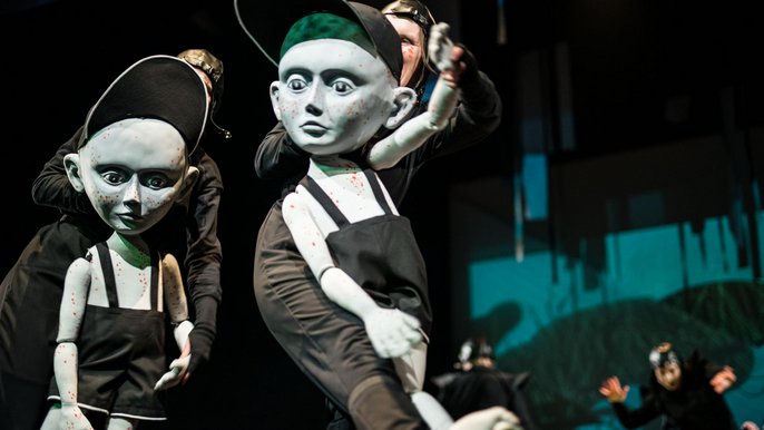 Próba medialna spektaklu "O dwóch takich, co ukradli księżyc" - fot. Witold Ancerwoicz / UMŁ