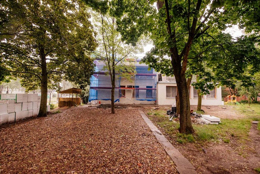 - Modernizacja elewacji w Żłobku Miejskim nr 18 przy al. Harcerzy Zatorowców fot. Radosław Żydowicz / UMŁ