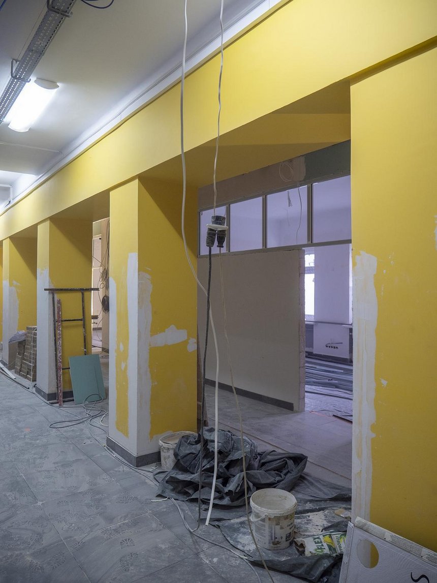 Remontowane wnętrza miejskiej poradni przy ul. Snycerskiej 1 fot. UMŁ