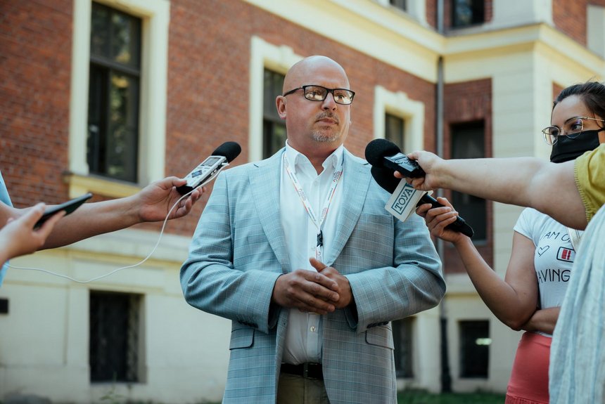 Konrad Łukaszewski, dyrektor Miejskiego Centrum Medycznego im. Jonschera fot. Radosław Żydowicz / UMŁ