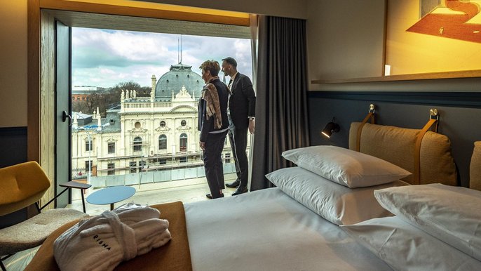 Hotel Puro przy ul. Ogrodowej jest gotowy na przyjęcie gości, do dyspozycji których jest 130 pokoi w standardzie 4-gwiazdkowym - fot. Stefan Brajter / UMŁ