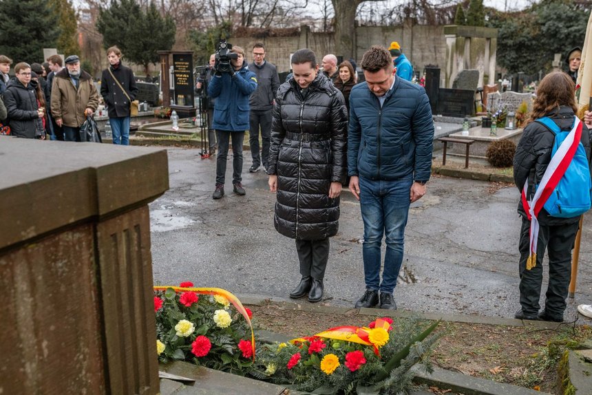 Wiceprezydent Małgorzata Moskwa – Wodnicka oraz Marcin Gołaszewski, przewodniczący Rady Miejskiej w Łodzi. Fot. Patryk Wacławiak