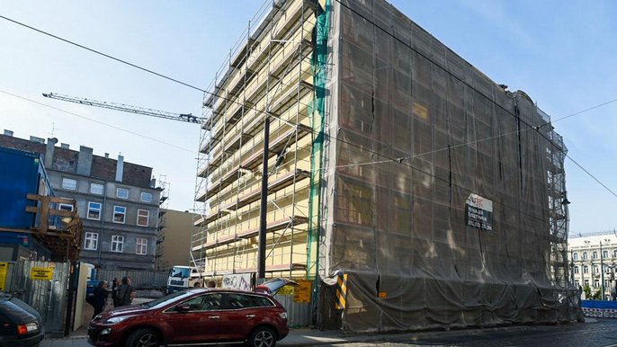 Prace budowlane w kamienicy ul. Zielonej Prace budowlane w kamienicy ul. Zielonej - fot. Paweł Łacheta / UMŁ