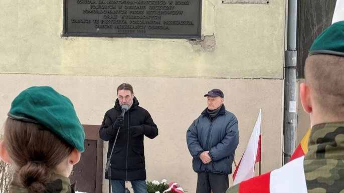  - Mariusz Goss, pełnomocnik Prezydent Miasta Łodzi ds. Dziedzictwa Łodzi i Tadeusz Krzemiński. Fot. W. Markiewicz, UMŁ