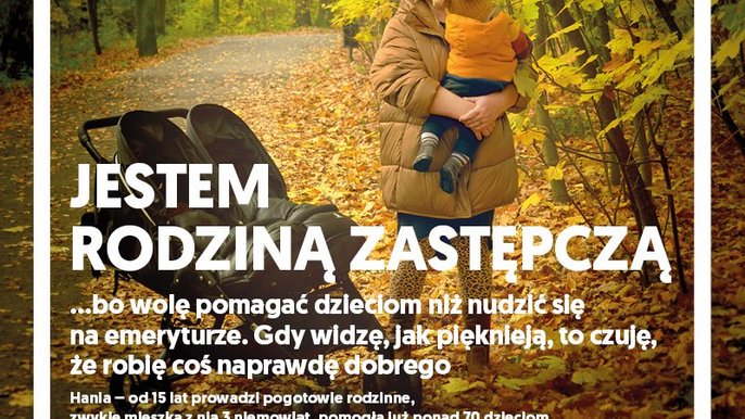 Plakat promujący rodzicielstwo zastępcze - Hania 