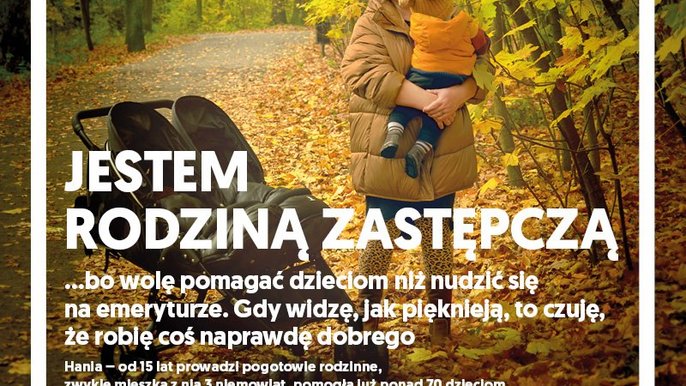 Plakat promujący rodzicielstwo zastępcze - Hania Plakat promujący rodzicielstwo zastępcze - Hania
